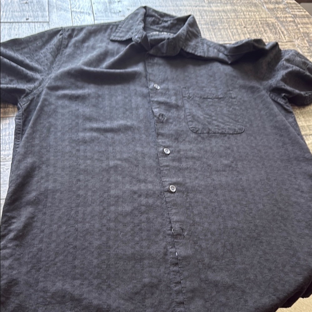 Linen Men's Black Shirt